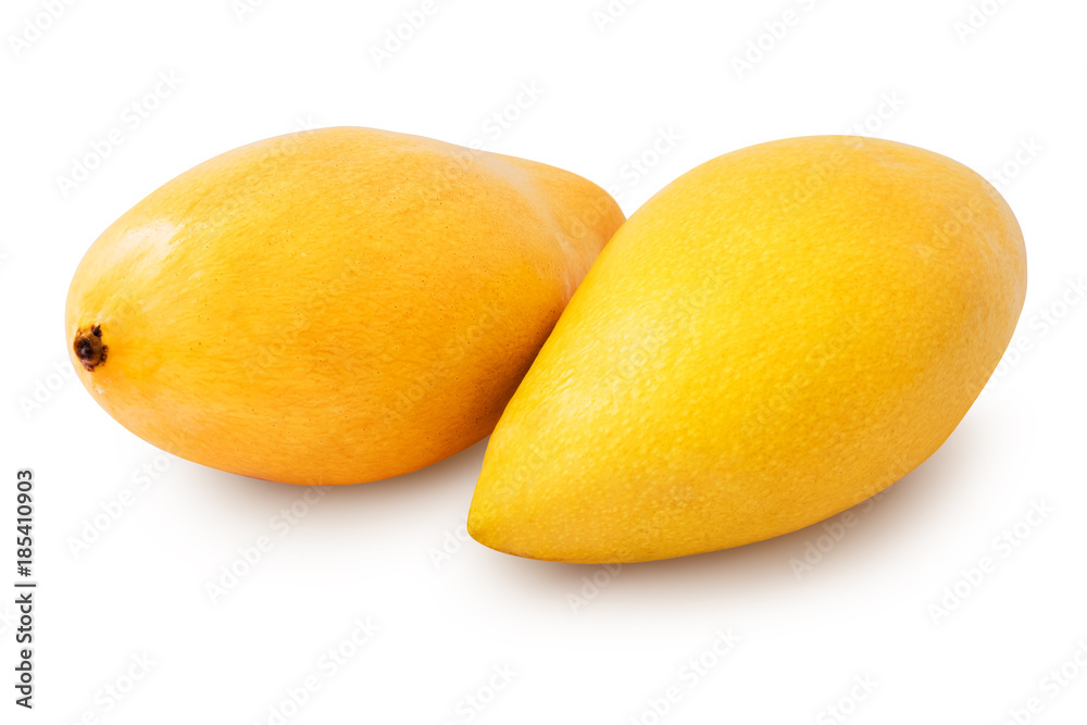 Mangos on white background