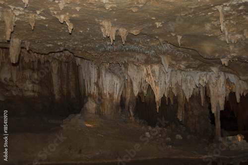 caverns with stalactites and stalagmites