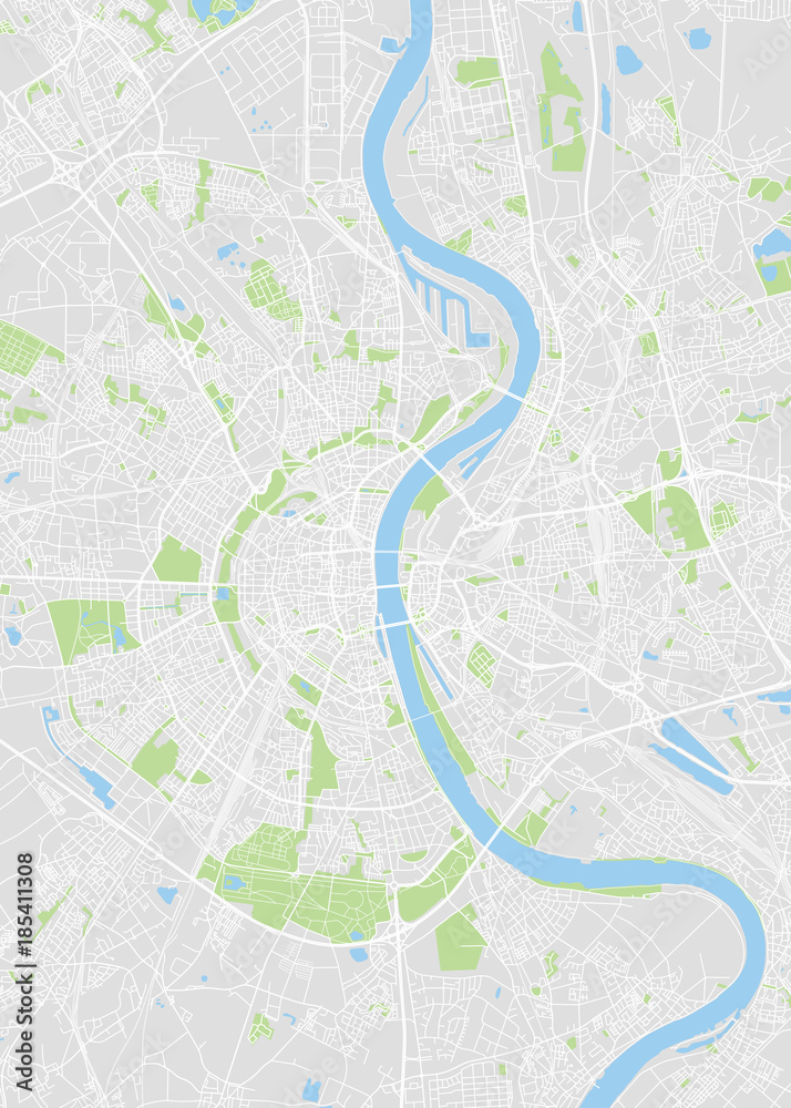 Naklejka premium Kolonia kolorowych map wektorowych