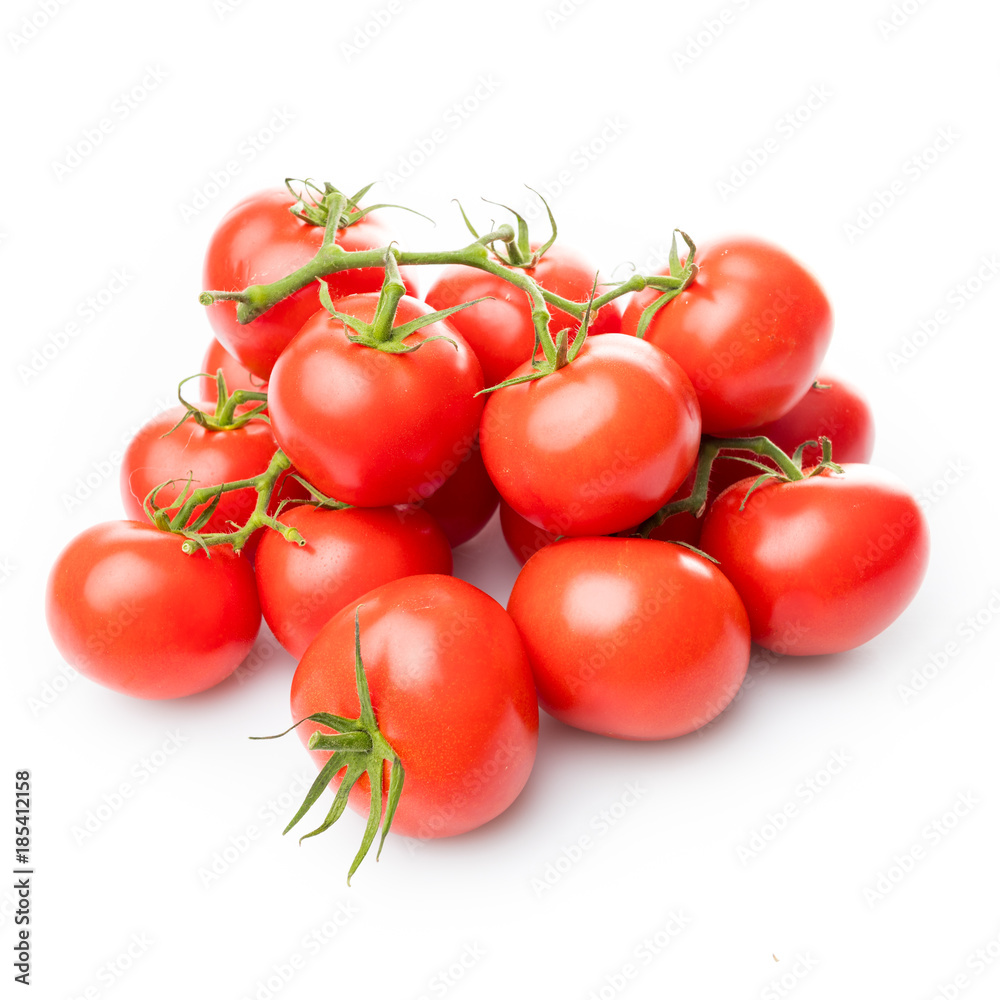 tomato isolated on white background. Bunch of fresh tomatoes tomato isolated on white background. Bunch of fresh tomatoes