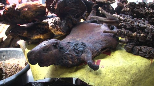 Ghana  Smoked grass cutter  at Makola market  June 2017 photo