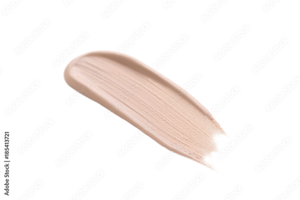 Makeup tonal foundation isolated on a white