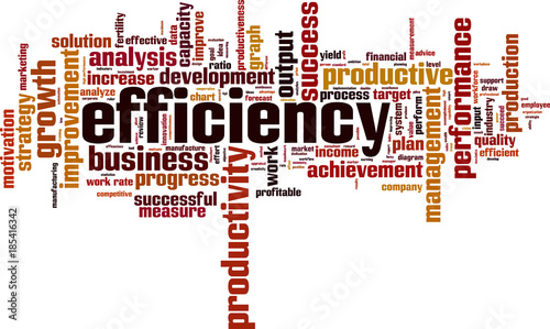 Efficiency word cloud