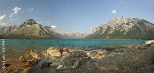 Panorama Lake Mini Wanka Banff National Park Canada photo