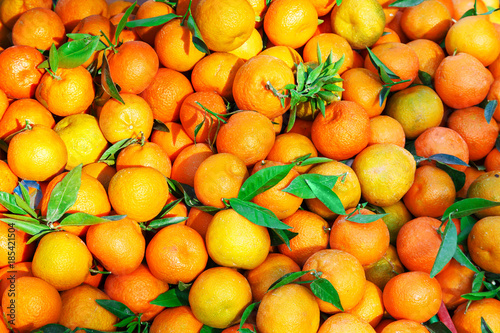 Mandarins in Tunisian market.