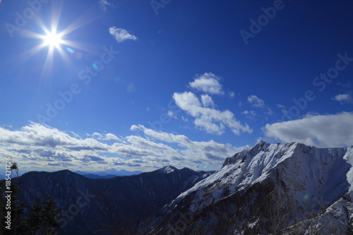 初冬の谷川岳の天神尾根からの景色 ( Mount Tanigawa in winter )