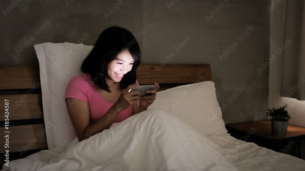woman play mobile game woman play mobile game