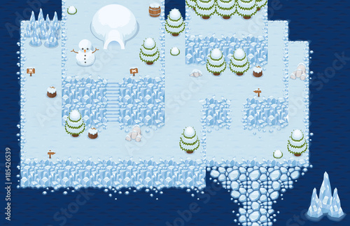 Winter Christmas Top Down Tileset