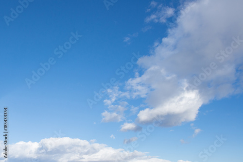Blue sky background with clounds