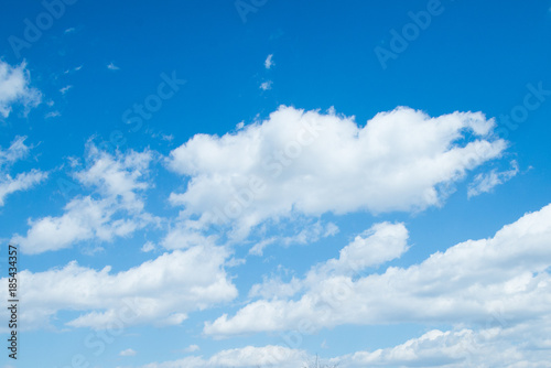 Blue sky background with clounds