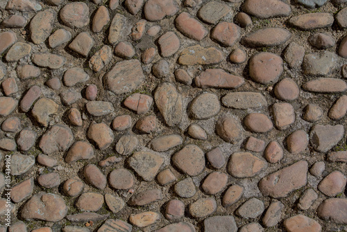 English pebble pavement