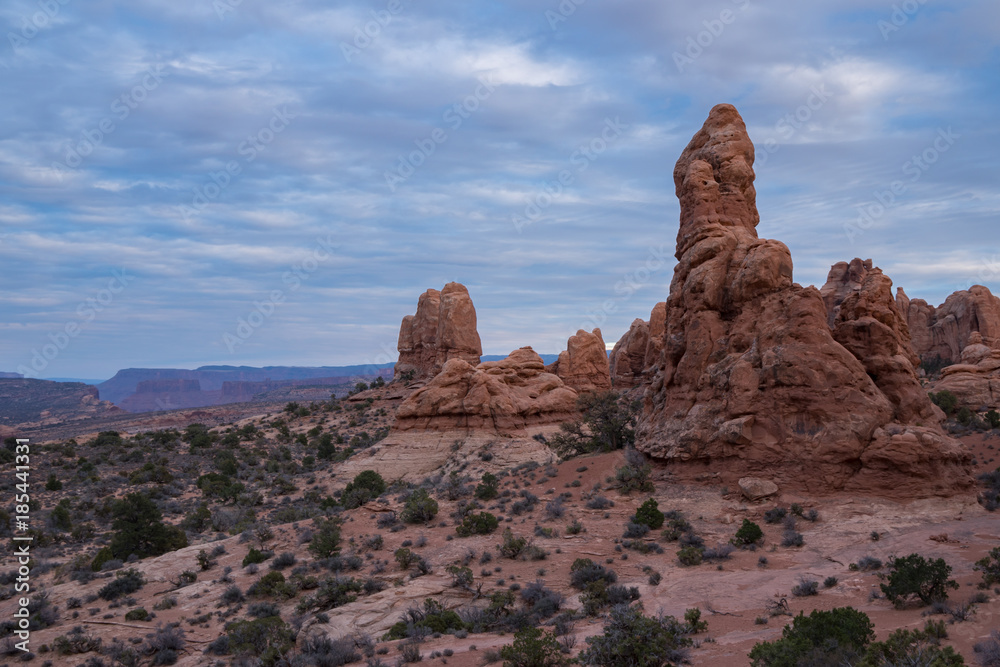 Arches national park desert landscape