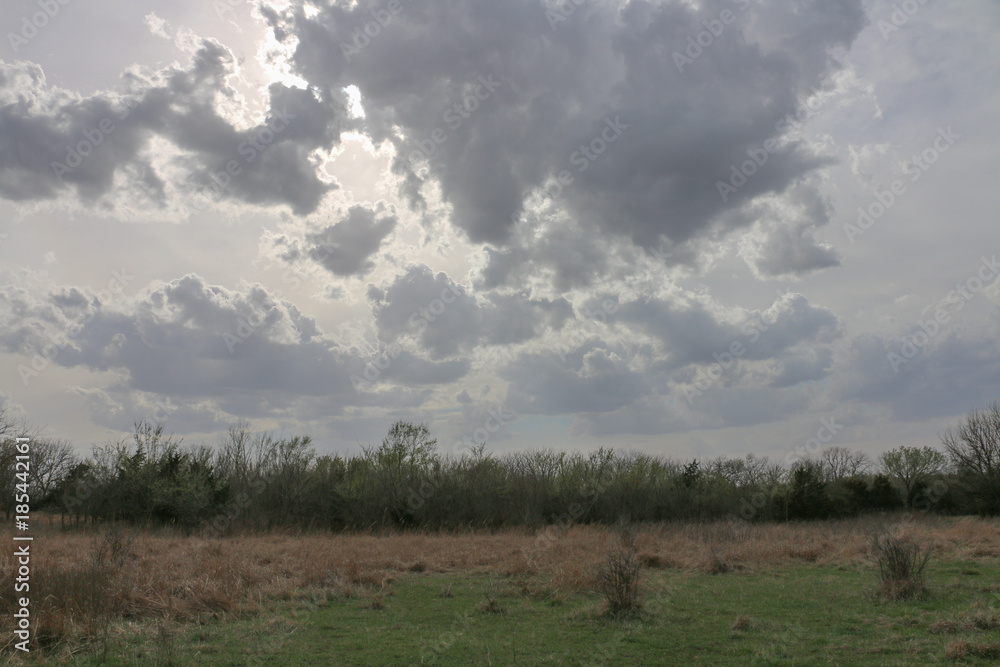 Kansas Western Field Cloudy Sky
