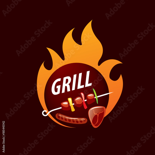 Barbecue party logo
