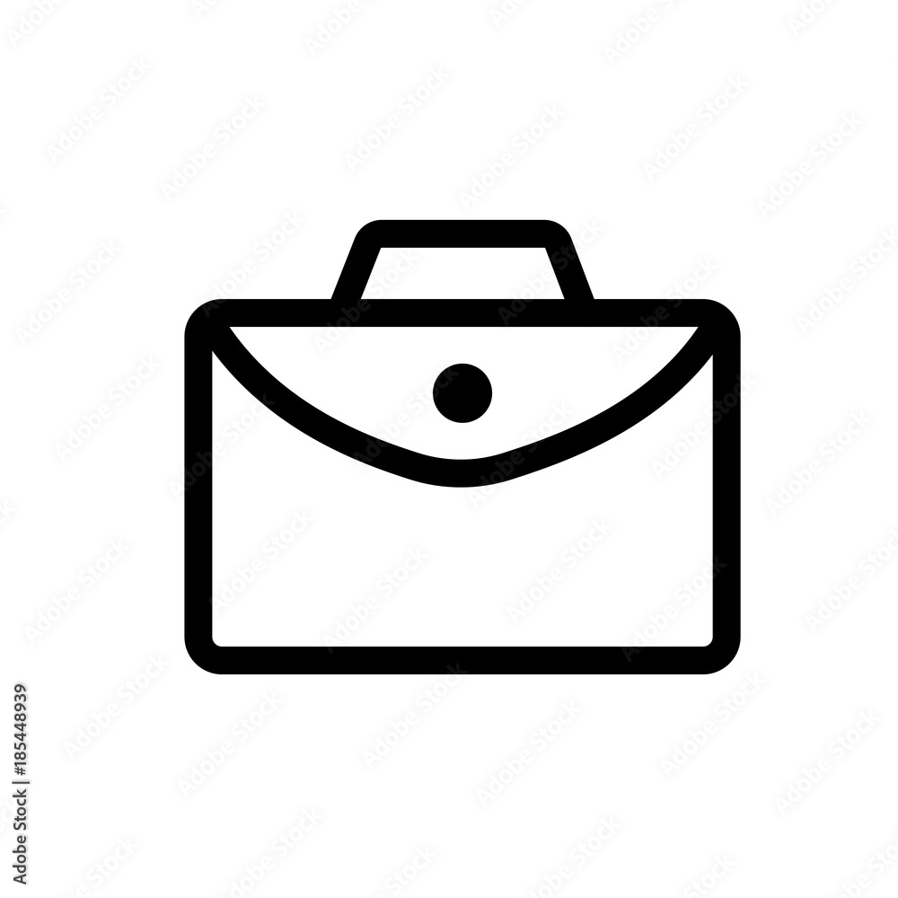 Office briefcase vector icon Office briefcase vector icon