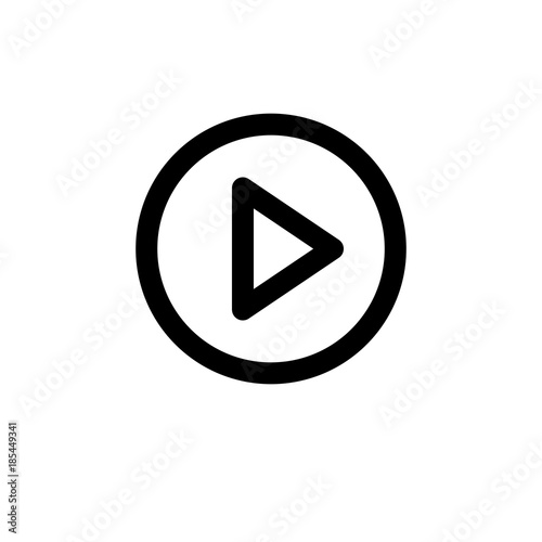 Play button vector icon Free Download Play button vector icon - GFXLoad