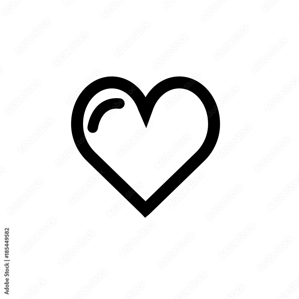 Like heart vector icon