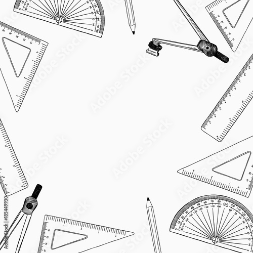 set of stationary , hand draw element sketch vector.