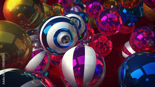 Spinning New Year Dazzling Balls