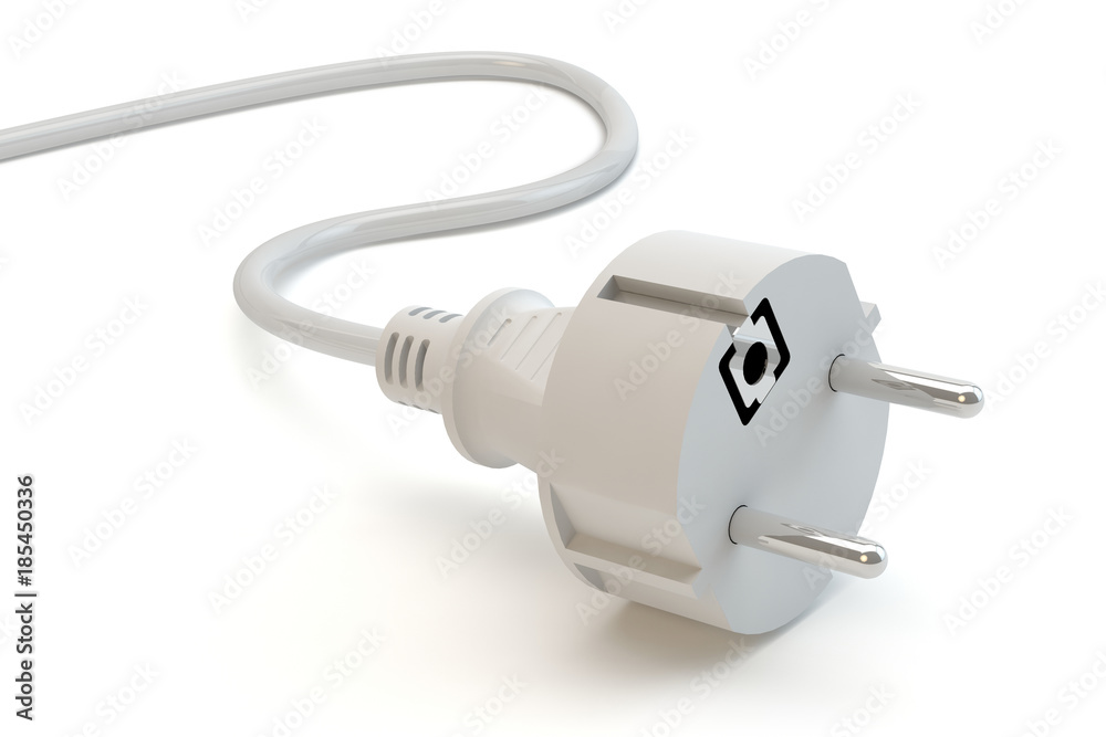Electric plug - white background Electric plug - white background