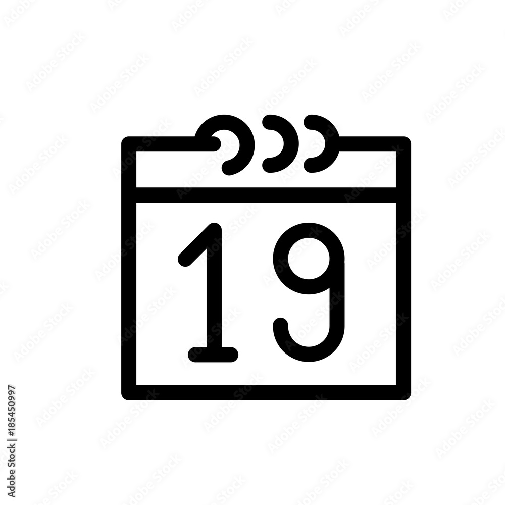 Calendar vector icon Calendar vector icon