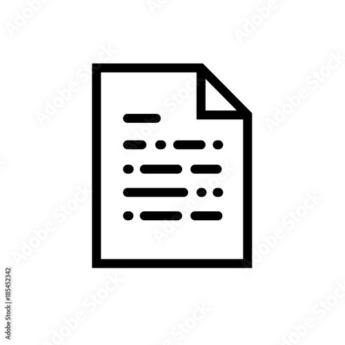 Document vector icon