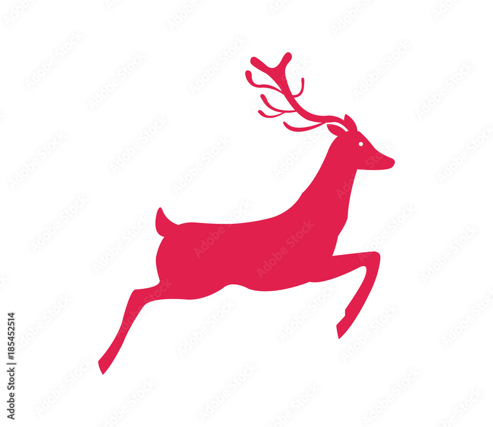 Deer Icon Symbol New Year Holidays Vector Reindeer Deer Icon Symbol New Year Holidays Vector Reindeer