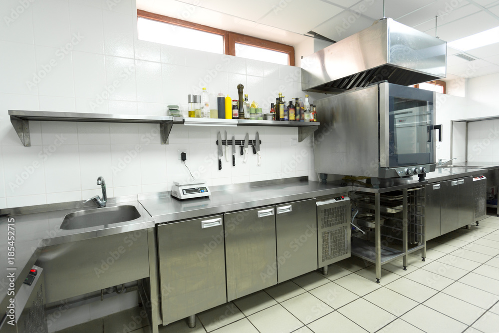Modern kitchen equipment in a restaurant Modern kitchen equipment in a restaurant