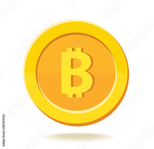 bitcoin sign icon for internet money crypto currency symbol and coin image for using in web