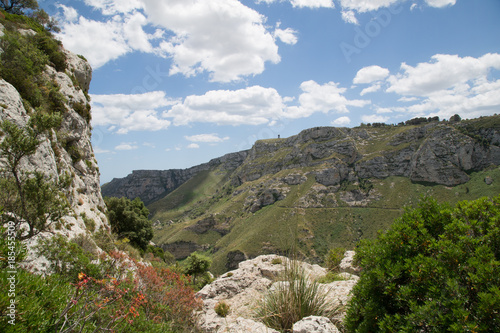 Panorama verso il mare, Riserva Naturale Orientata Cavagrande del Cassibile, primavera, Sicilia  photo