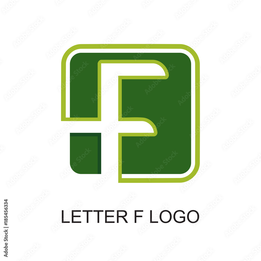 Obraz premium letter f neon logo