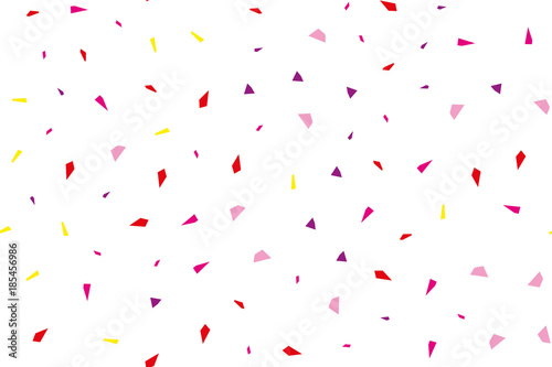 Festival seamless pattern with confetti. Repeating background, vector illustration Rectangular horizontal.