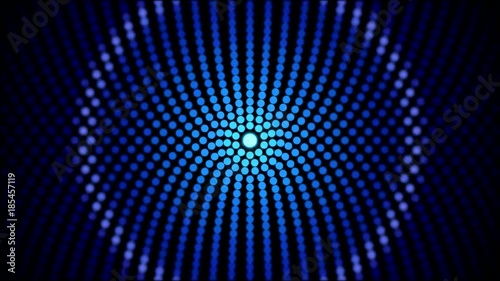 Flashing Circle Lights Animation - Loop Blue