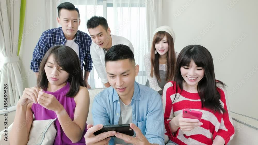 young people use phone young people use phone