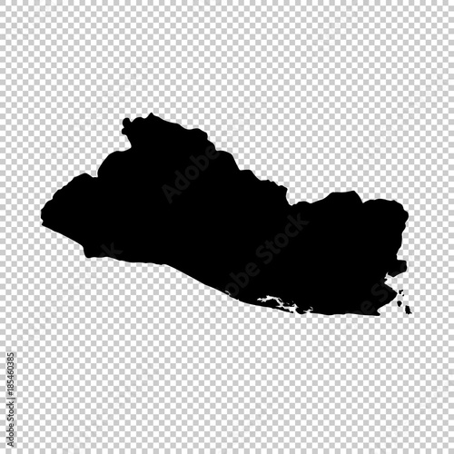 Vector map Salvador. Isolated vector Illustration. Black on White background. EPS 10 Illustration.