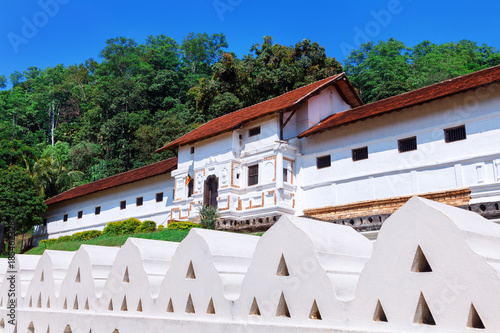 Temple of the Tooth Buddha in Kandy Sri Lanka photo