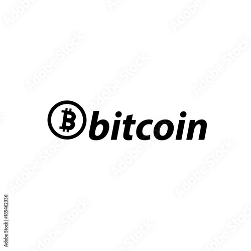 Bitcoin logo vector icon