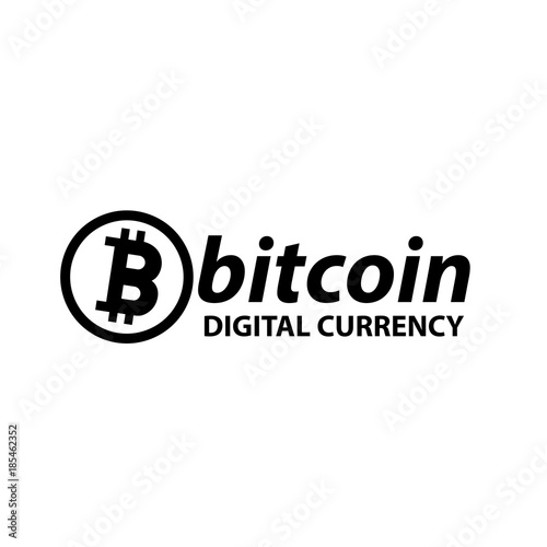 Bitcoin digital currency vector icon