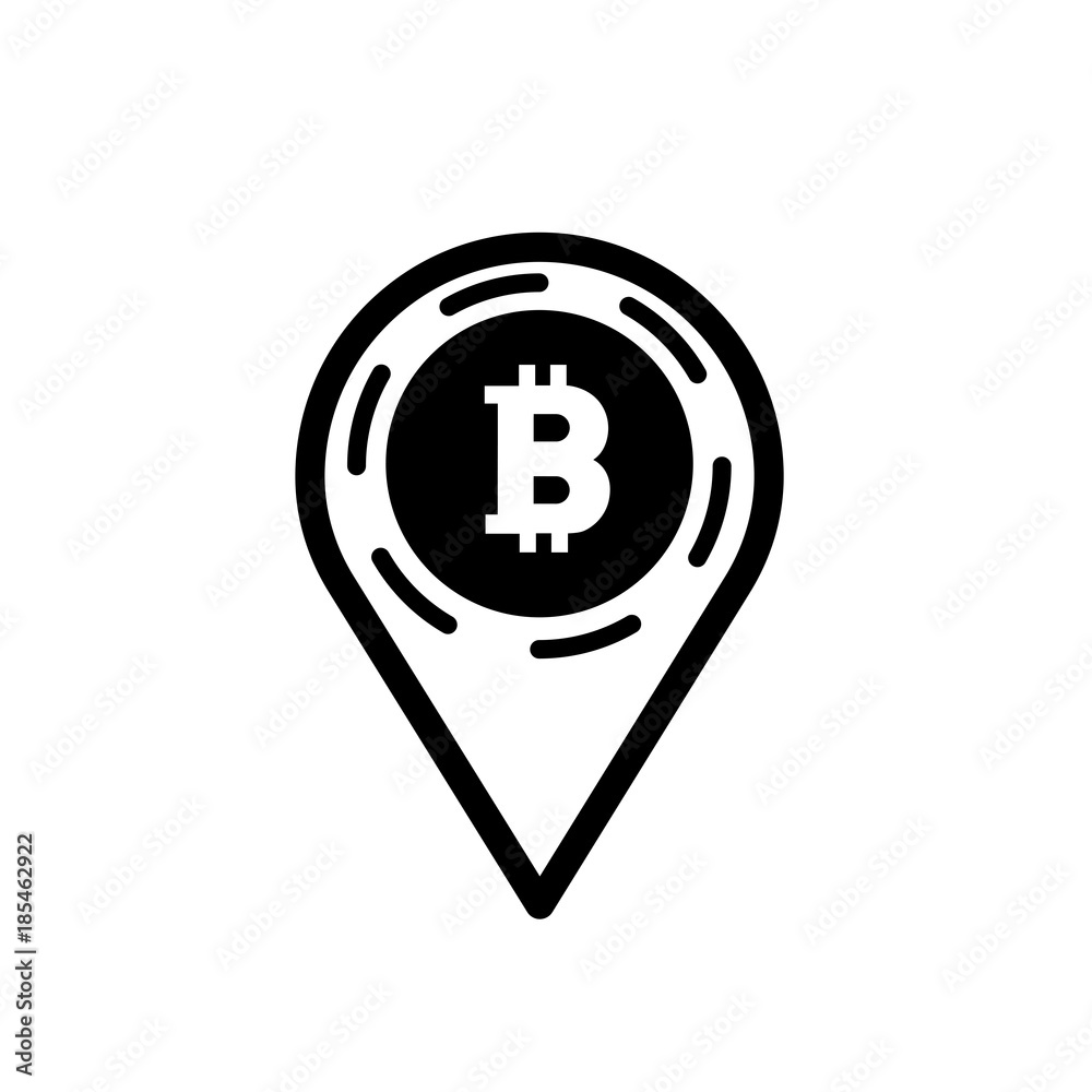 Bitcoin placeholder vector icon Bitcoin placeholder vector icon