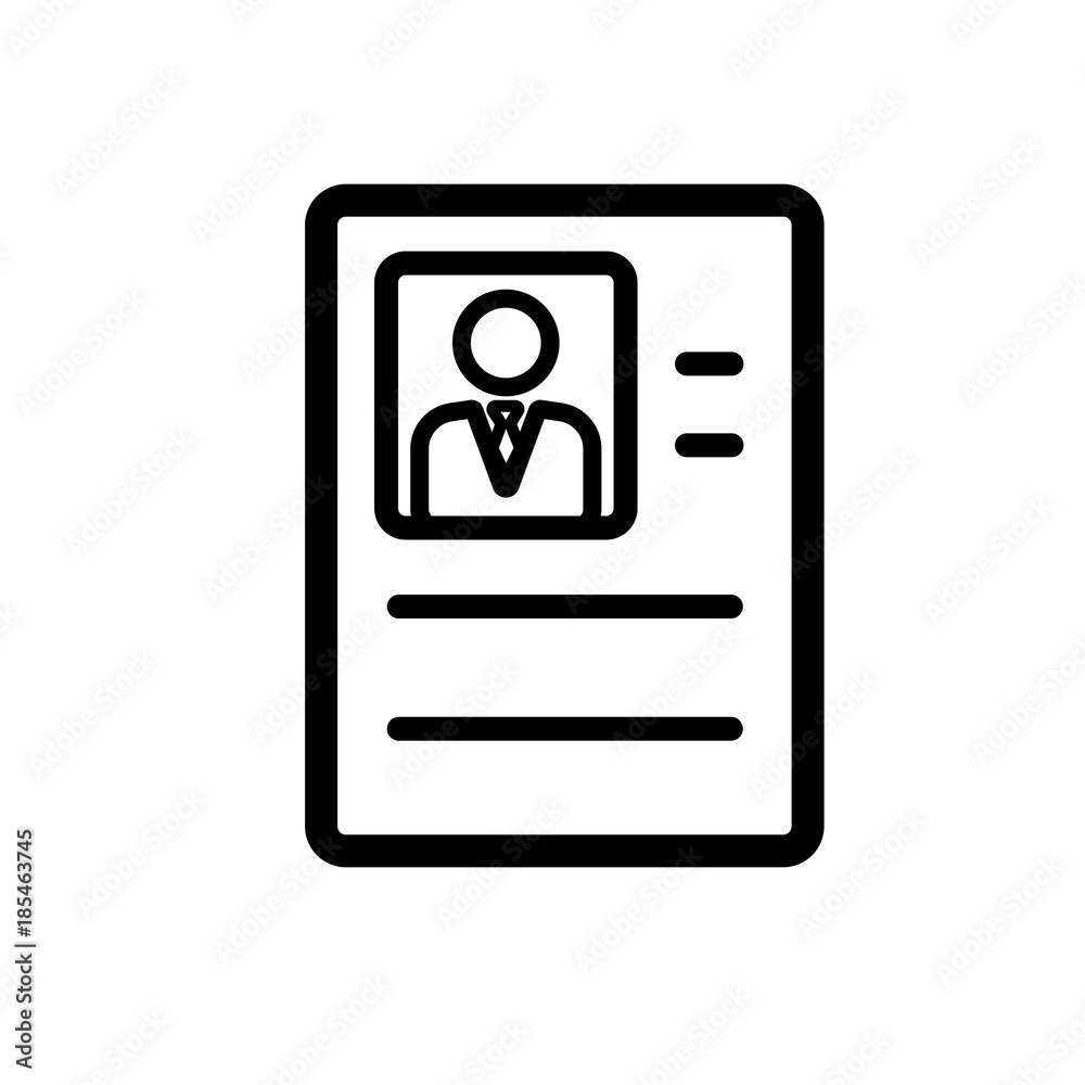 Resume vector icon Resume vector icon