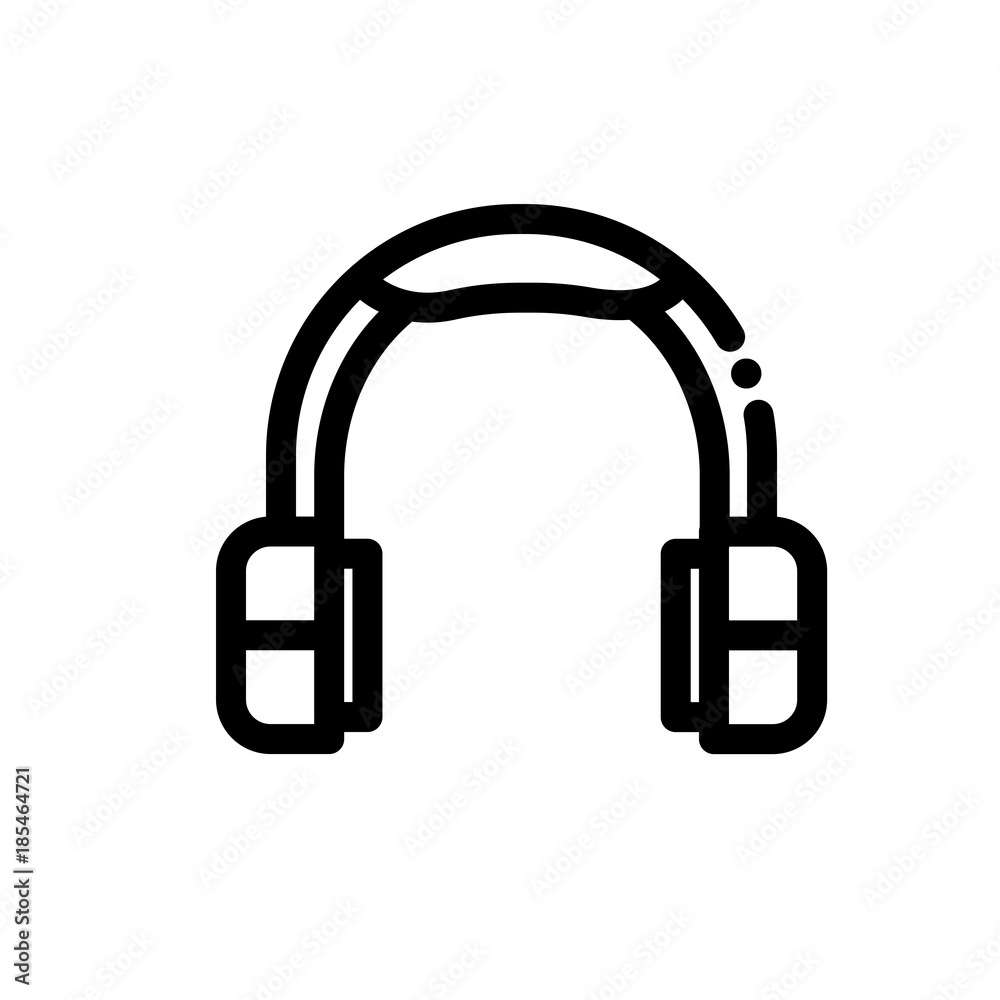 Headphone vector icon Headphone vector icon