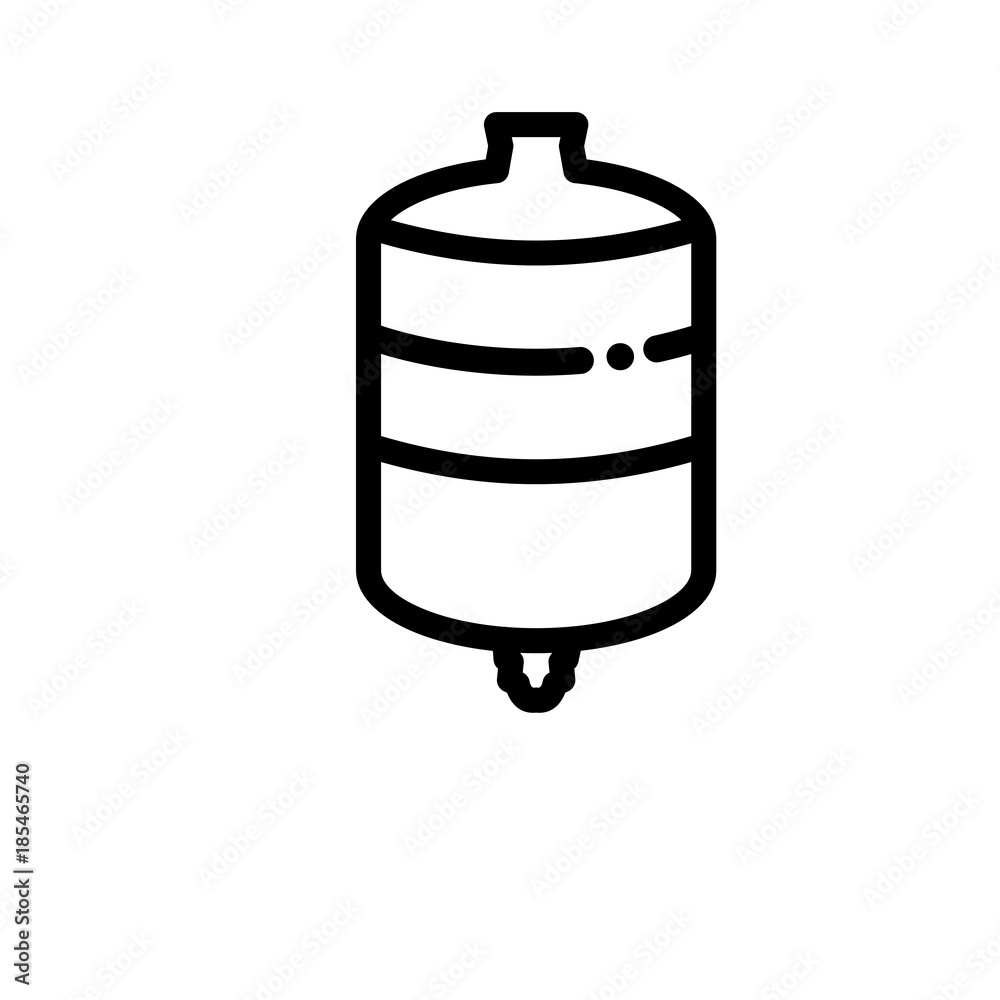 Expansion tank vector icon Expansion tank vector icon