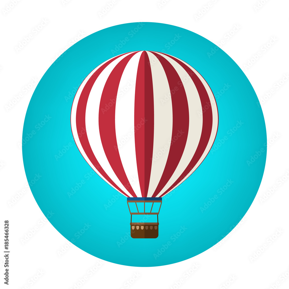 Hot air balloon icon design, vector illustration Stock Vector | Adobe Stock