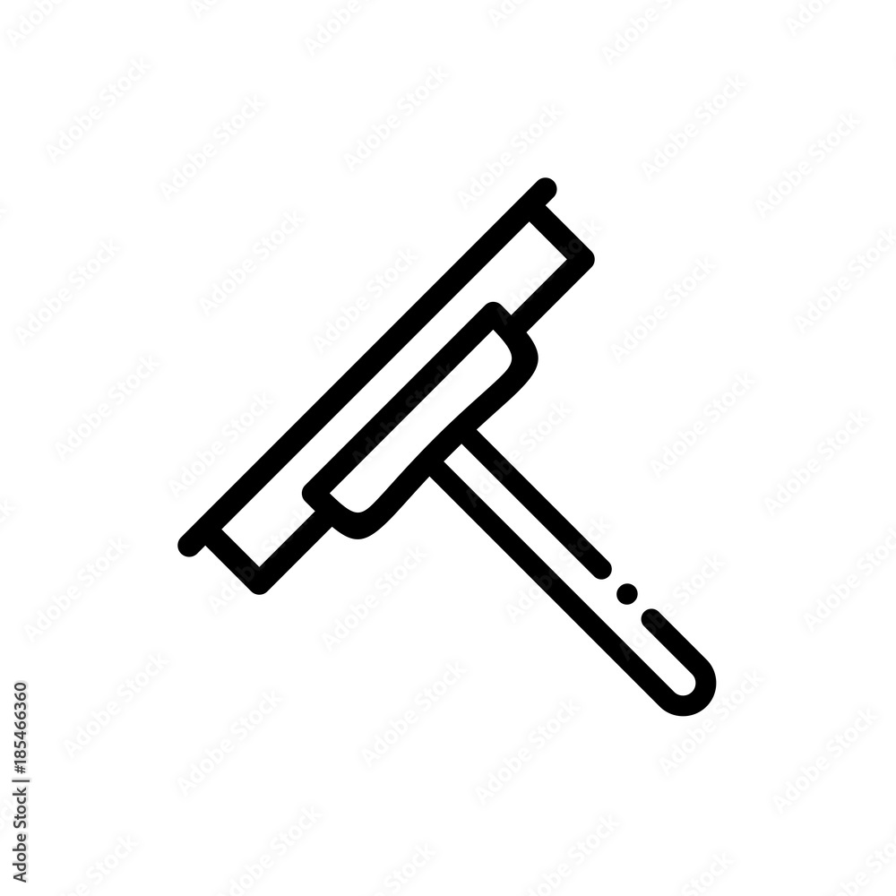Glass wiper vector icon