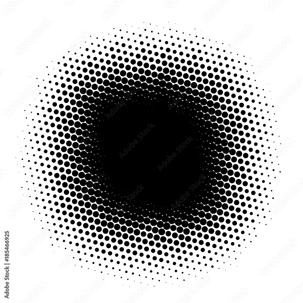 Abstract Halftone Circles Dot Template. EPS 10 vector