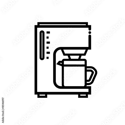 Canvas-taulu Coffeemaker vector icon