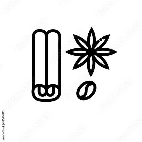 Cinnamon vector icon