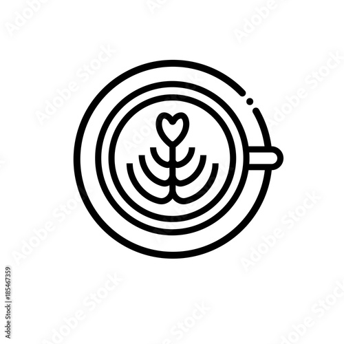 Latte vector icon
