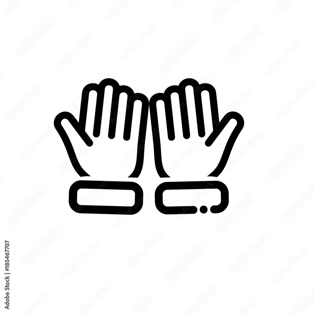 Praying hands vector icon Praying hands vector icon