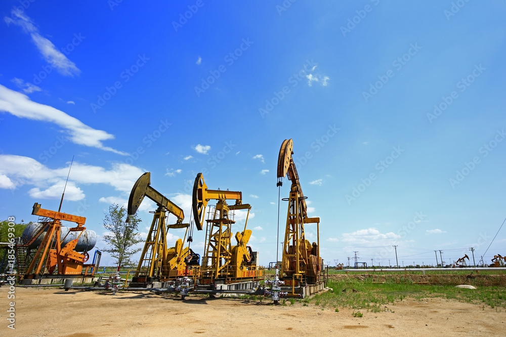 The oil pump, industrial equipment The oil pump, industrial equipment